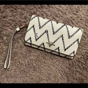 Coach Geo Chevron Wristlet Wallet